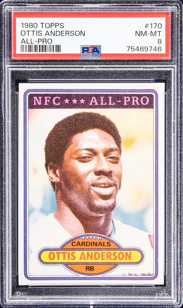 1980 Topps Ottis Anderson All-Pro #170 card image