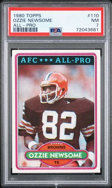 1980 Topps Ozzie Newsome #110 card image