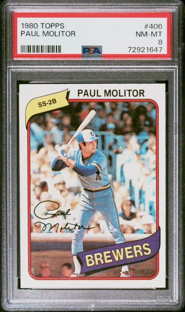 1980 Topps Paul Molitor #406 card image