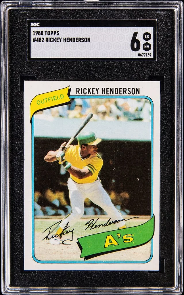 1980 Topps Rickey Henderson - SC EX-NM 6 #482 card image
