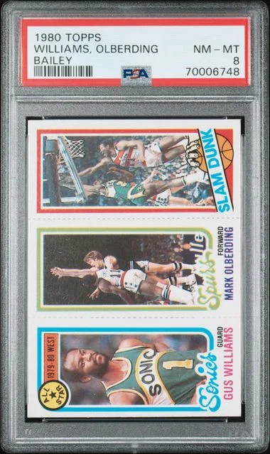 1980 Topps Slam Dunk All Star J.Bailey/G.Williams/M,Olberding #no-number card image