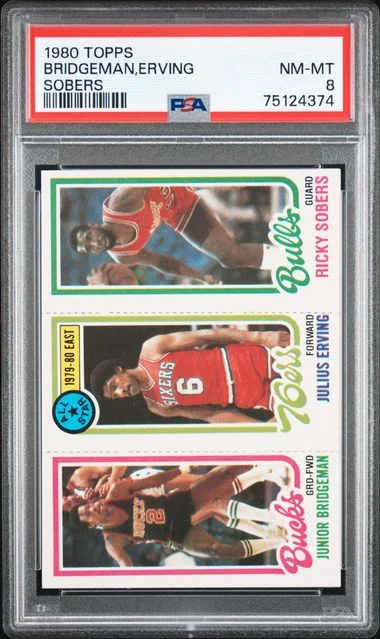 1980 Topps Sobers Bridgeman,Erving #no-number card image