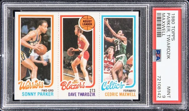 1980 Topps Sonny Parker, Dave Twardzik, Cedric Maxwell #no-number card image