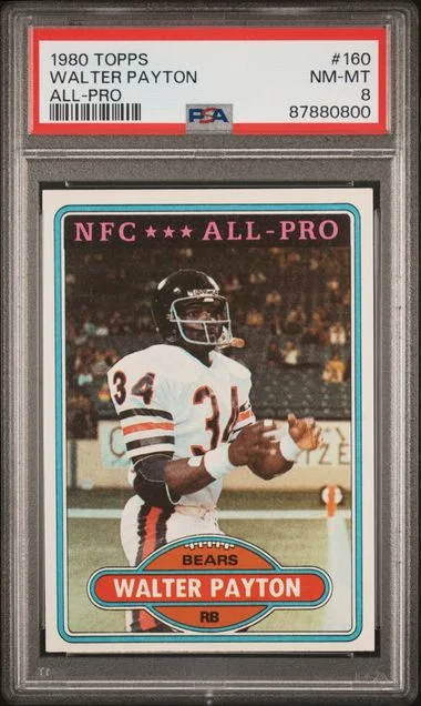 1980 Topps Walter Payton All-Pro #160 card image