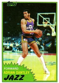 1981-82 Topps Adrian Dantley #40 card image