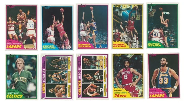 1981-82 Topps Basketball Complete Set (198) With Wax Pack Wrapper – Featuring Magic Johnson, Larry Bird, Kareem Abdul-Jabbar #no-number card image