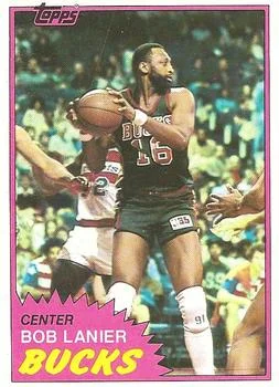 1981-82 Topps Bob Lanier #25 card image