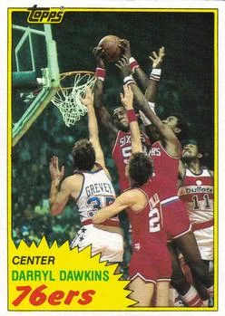 1981-82 Topps Darryl Dawkins #29 card image