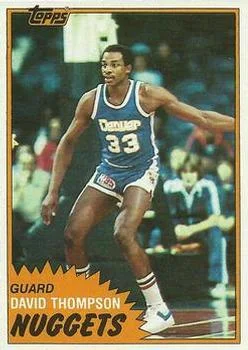 1981-82 Topps David Thompson #12 card image