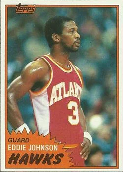 1981-82 Topps Eddie Johnson #E68 card image