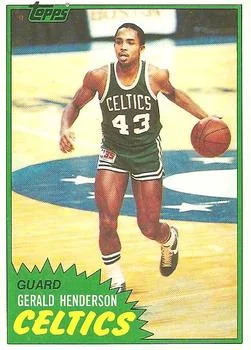 1981-82 Topps Gerald Henderson #E74 card image