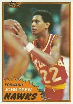 1981-82 Topps John Drew #1 card image
