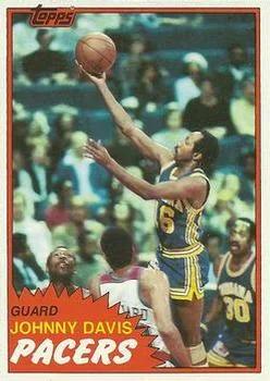 1981-82 Topps Johnny Davis #16 card image