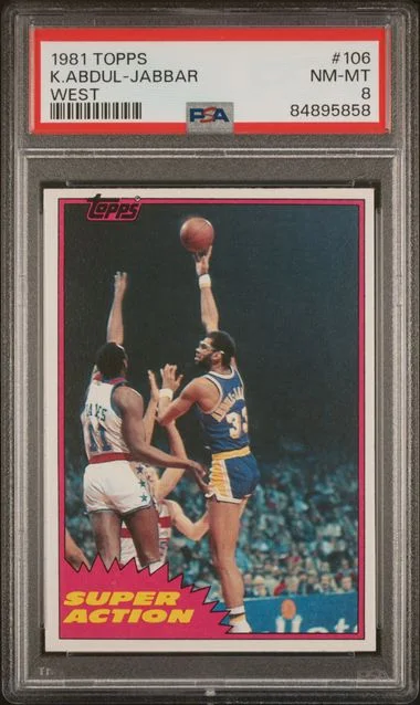 1981-82 Topps Kareem Abdul-Jabbar West #106 card image