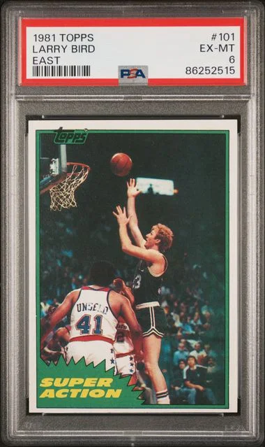1981-82 Topps Larry Bird East #101 card image