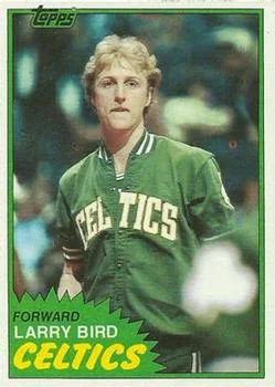 1981-82 Topps Larry Bird #4 card image