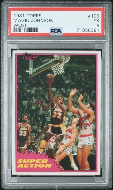 1981-82 Topps Magic Johnson West #109 card image