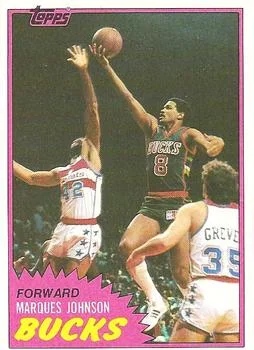 1981-82 Topps Marques Johnson #24 card image