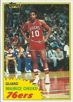 1981-82 Topps Maurice Cheeks #E90 card image