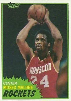 1981-82 Topps Moses Malone #14 card image