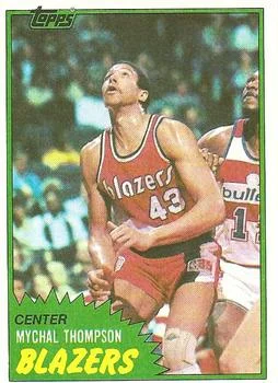 1981-82 Topps Mychal Thompson #36 card image