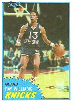 1981-82 Topps Ray Williams #28 card image