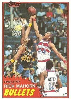 1981-82 Topps Rick Mahorn #E98 card image