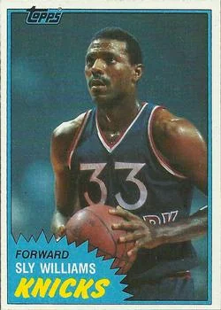 1981-82 Topps Sly Williams #E88 card image