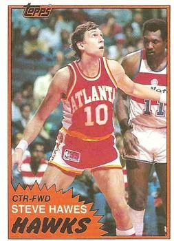 1981-82 Topps Steve Hawes #E82 card image