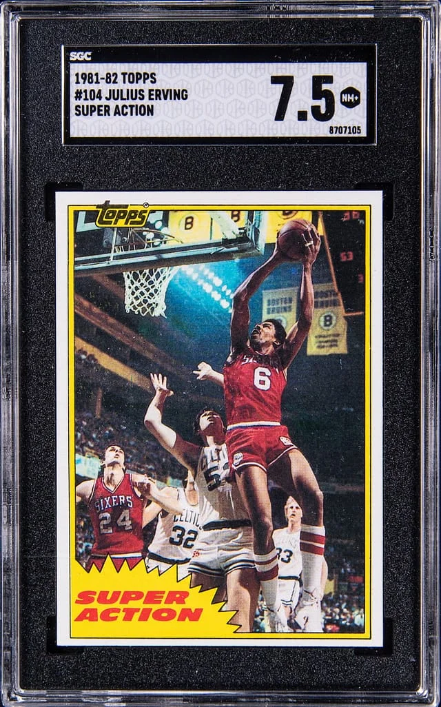 1981-82 Topps Super Julius Erving Action #104 card image