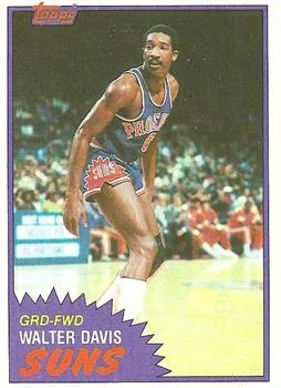 1981-82 Topps Walter Davis #33 card image