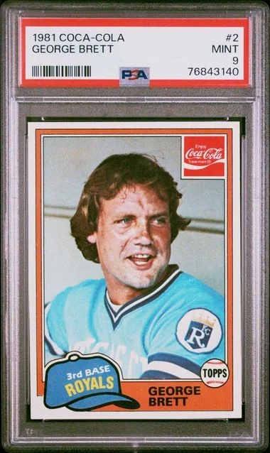 1981 Coca-Cola George Brett #2 card image