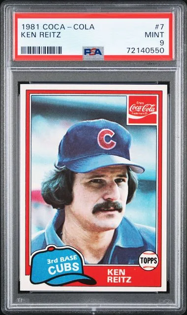1981 Coca-Cola Ken Reitz #7 card image