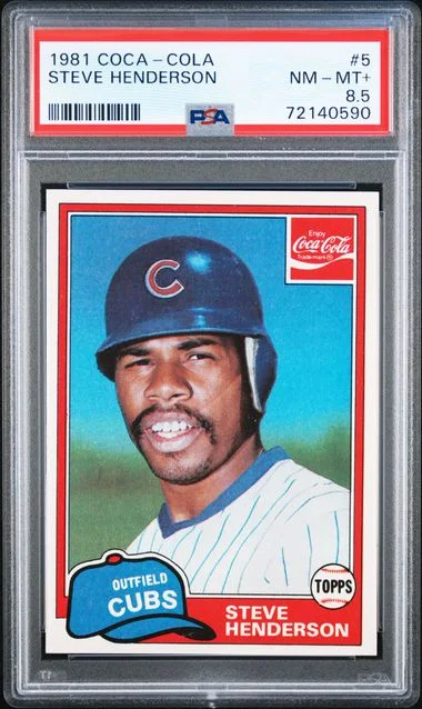 1981 Coca-Cola Steve Henderson #5 card image