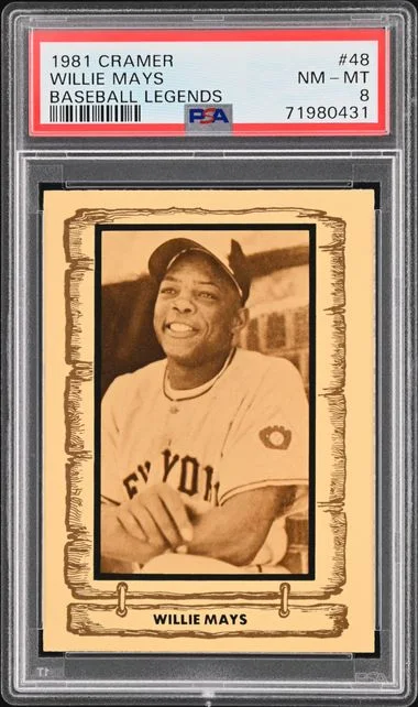 1981 Cramer Minor League Willie Mays #48 card image