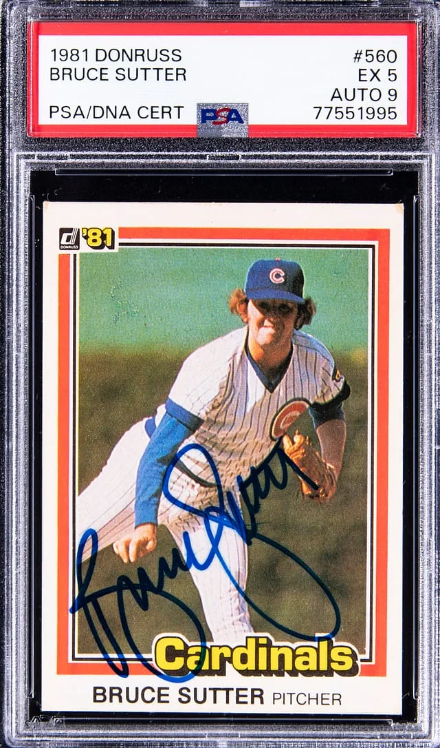 1981 Donruss Bruce Sutter #560 card image