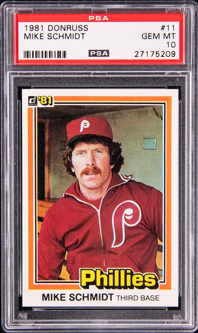 1981 Donruss Mike Schmidt #11 card image