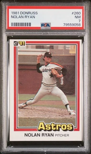 1981 Donruss Nolan Ryan #260 card image