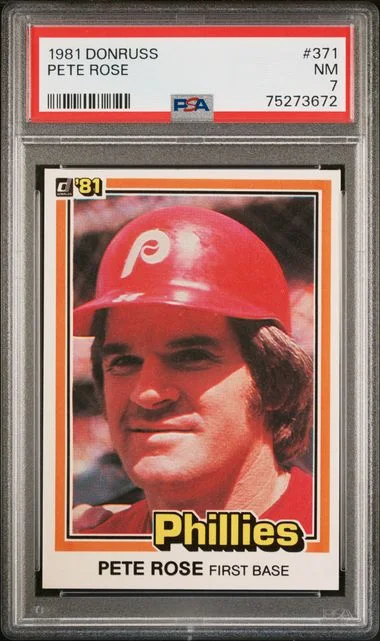 1981 Donruss Pete Rose #371 card image