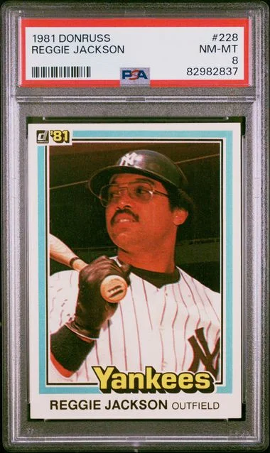 1981 Donruss Reggie Jackson #228 card image