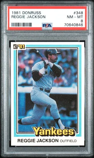 1981 Donruss Reggie Jackson #348 card image
