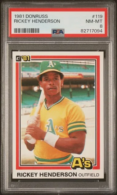 1981 Donruss Rickey Henderson #119 card image