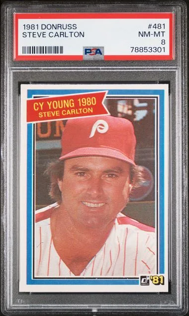 1981 Donruss Steve Carlton #481 card image