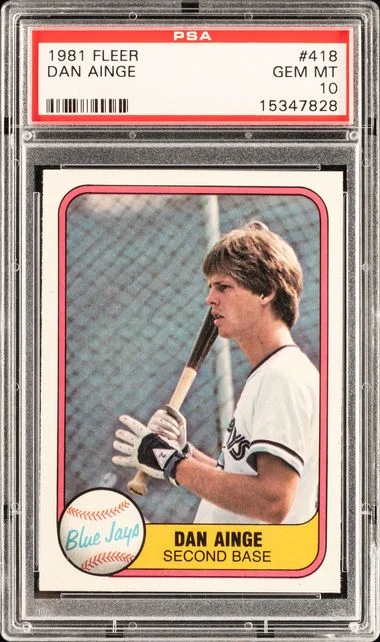 1981 Fleer Dan Ainge #418 card image