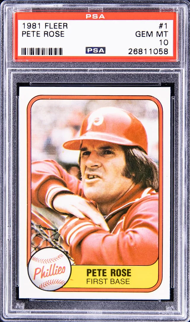 1981 Fleer Pete Rose #1 card image
