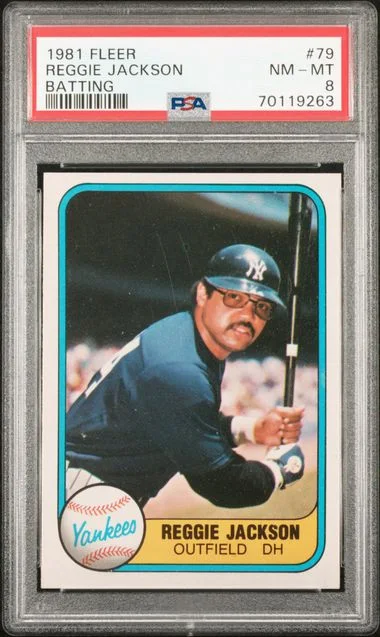 1981 Fleer Reggie Jackson #79 card image