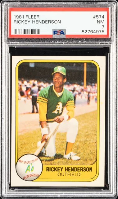 1981 Fleer Rickey Henderson #574 card image