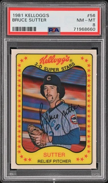 1981 Kellogg'S Bruce Sutter #56 card image