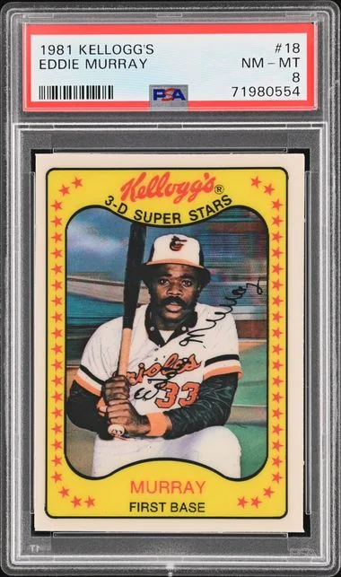 1981 Kellogg'S Eddie Murray #18 card image