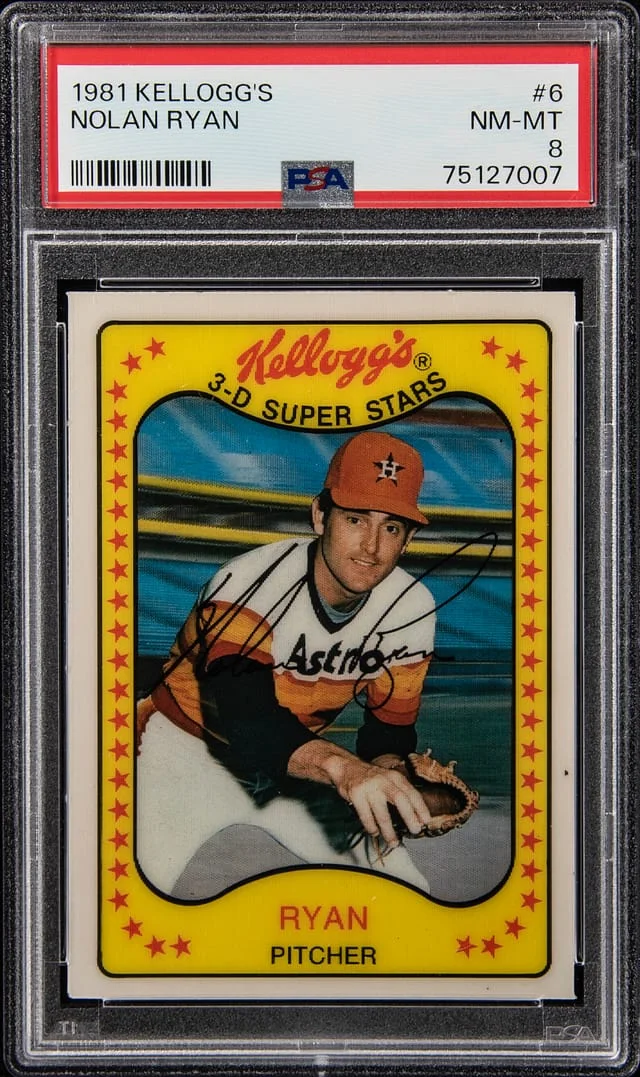 1981 Kellogg's Nolan Ryan #6 card image